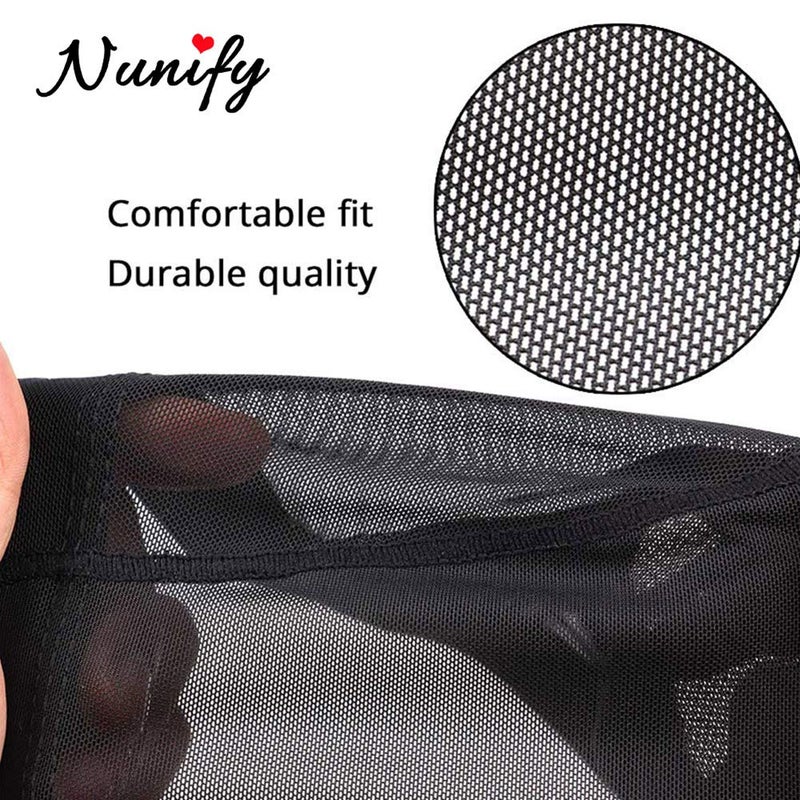Nunify Breathable Mesh Dome Caps For Wigs Making, Glueless Spandex Wig Cap Hair Weaveing Net With Width Elastic Wig BandsNunify Breathable Mesh Dome Caps For Wigs Making, Glueless Spandex Wig Cap Hair - Image 4
